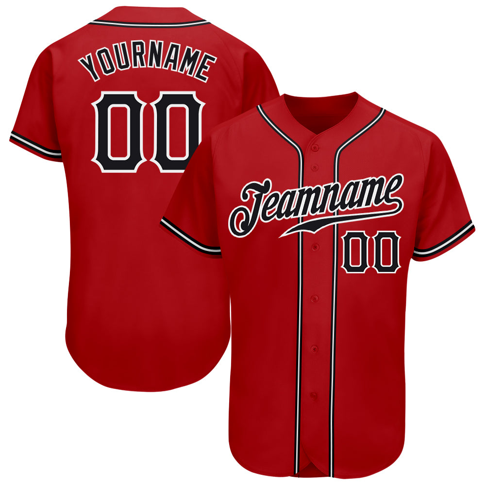 Custom-Red-Black-White-Baseball-MLB-Jersey-2841