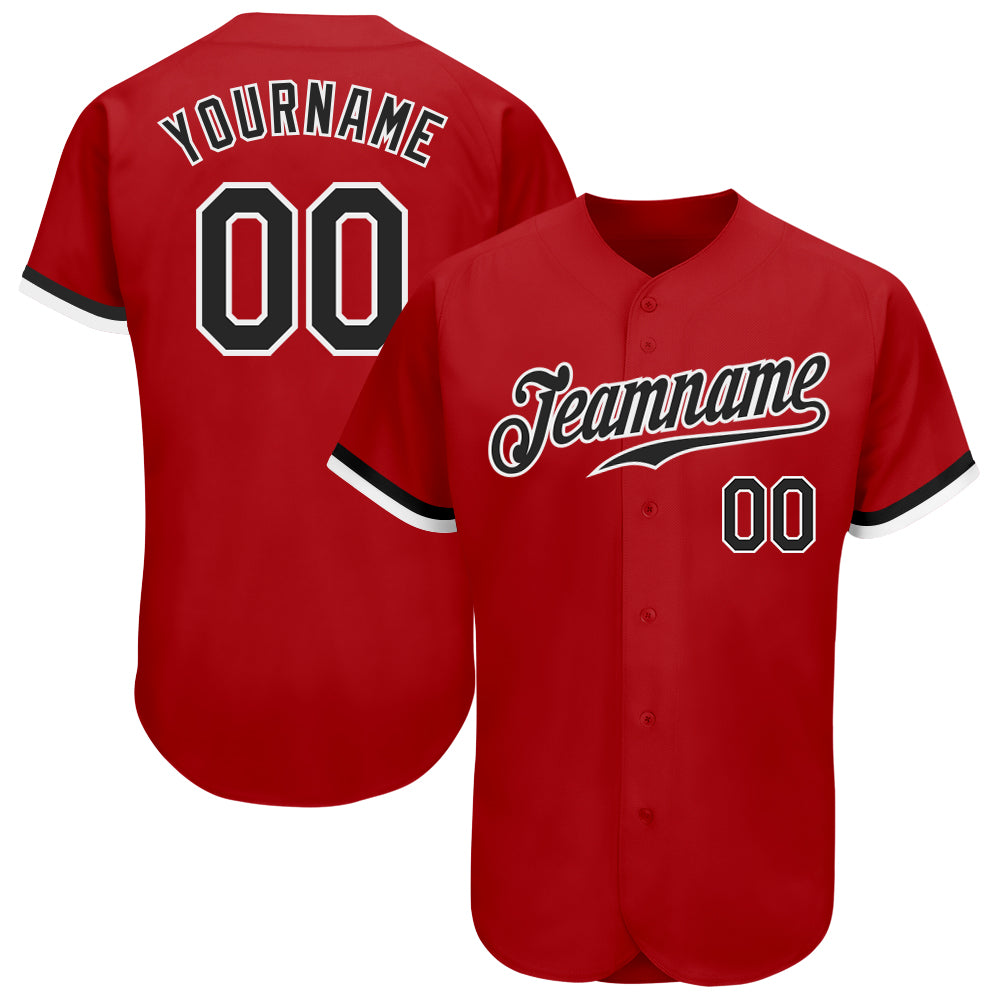 Custom-Red-Black-White-Baseball-MLB-Jersey-8655