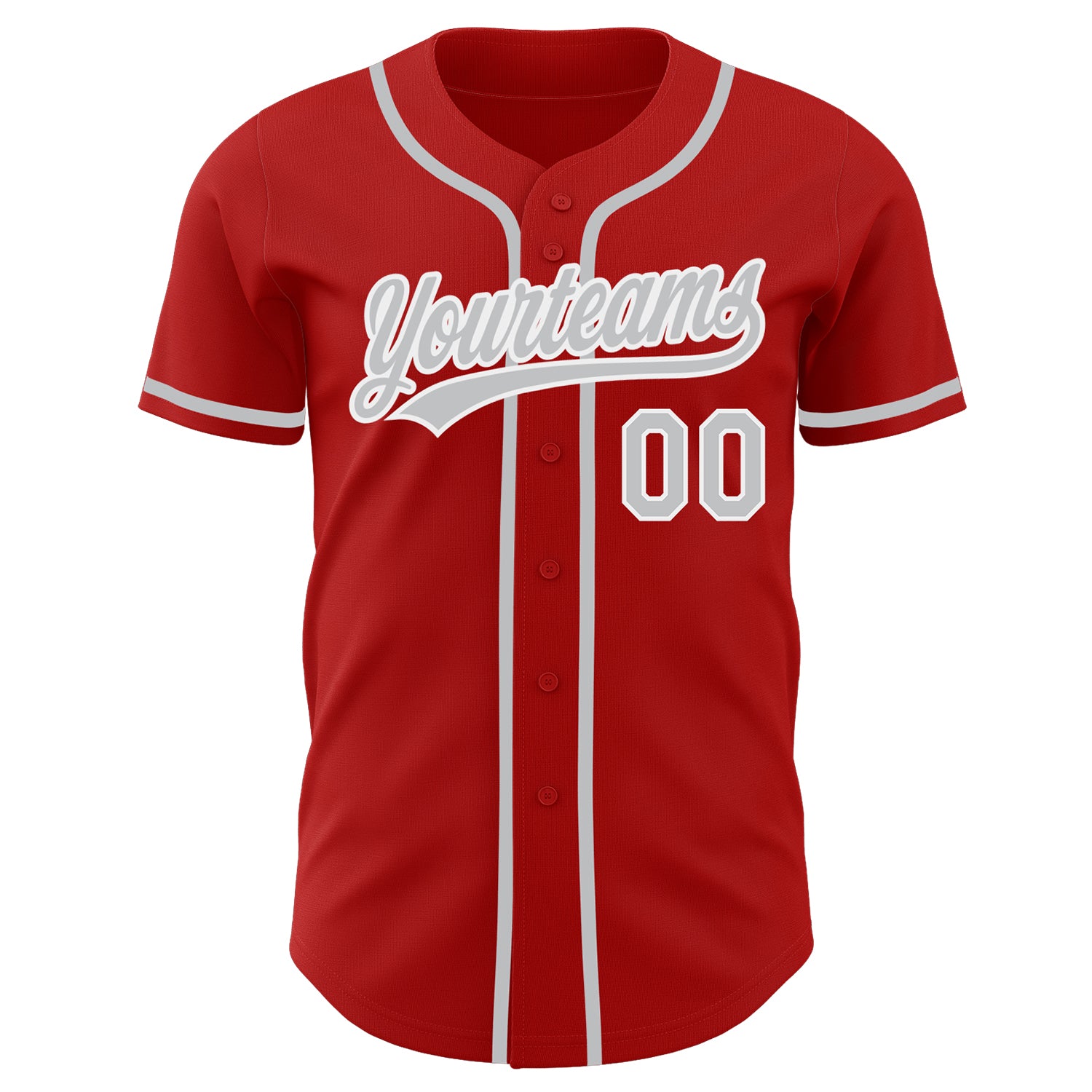 Custom-Red-Gray-White-Baseball-MLB-Jersey-8765