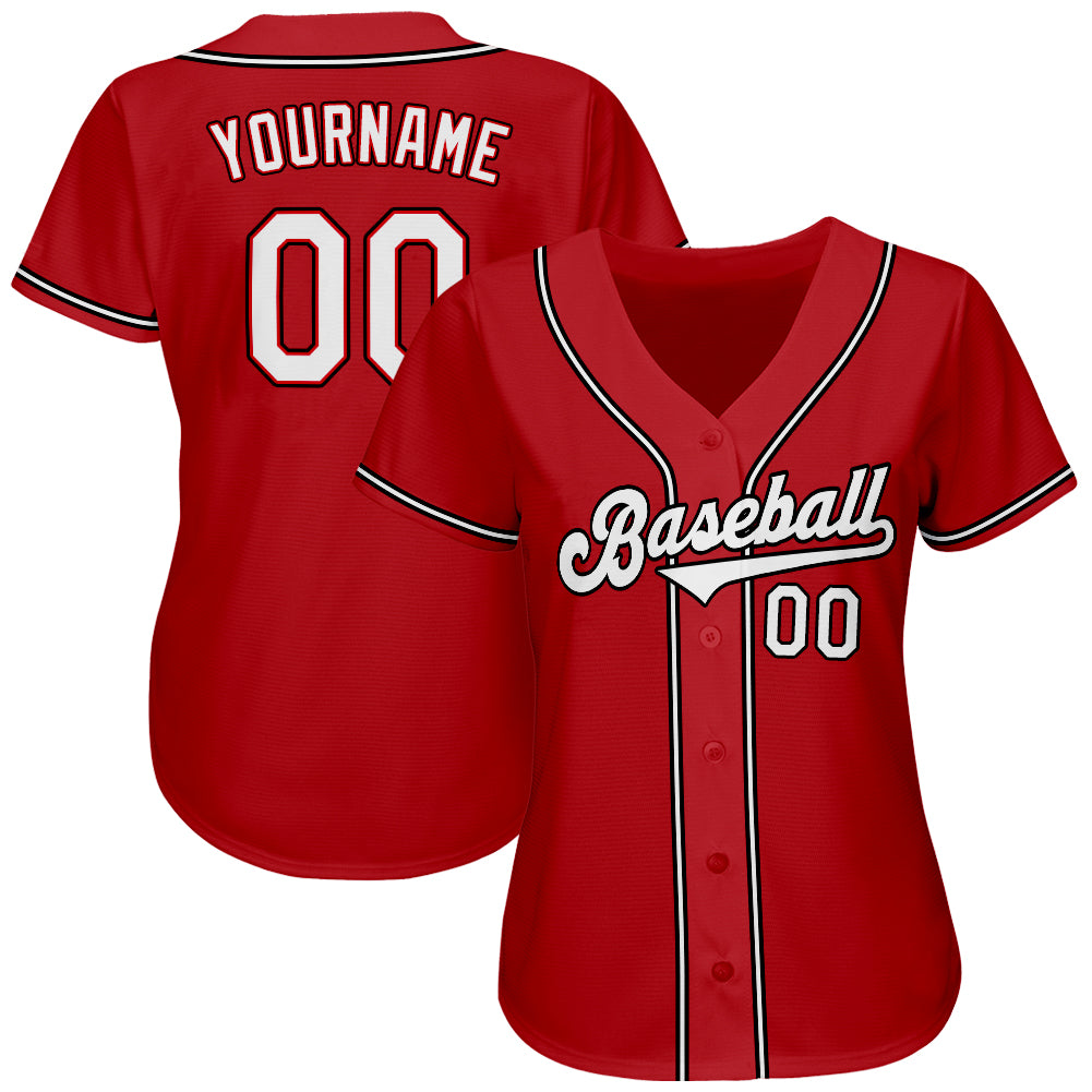 Custom-Red-White-Black-Baseball-MLB-Jersey-6300
