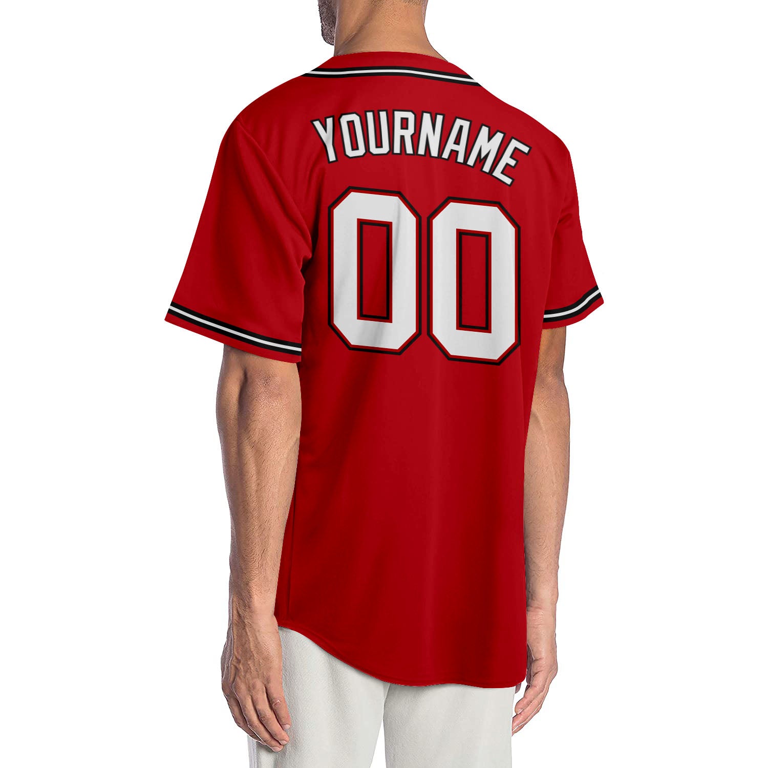 Custom-Red-White-Black-Baseball-MLB-Jersey-7837