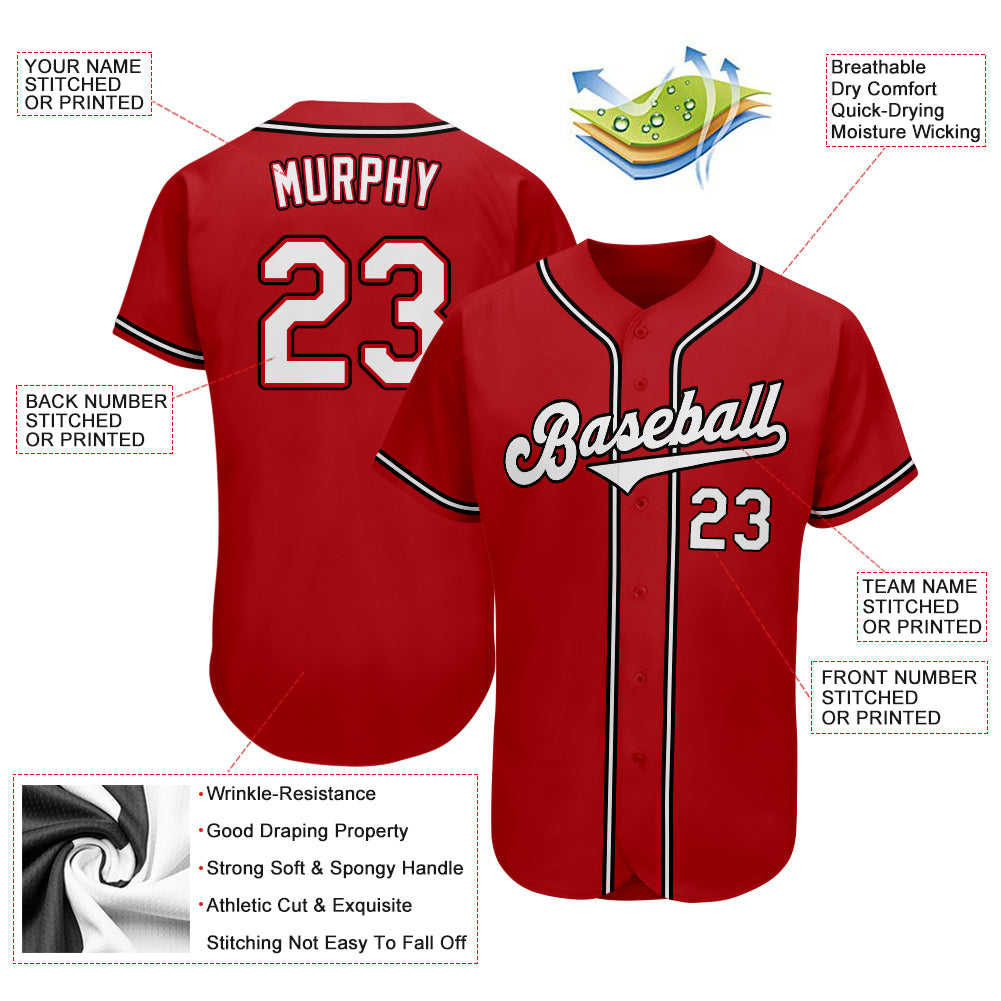 Custom-Red-White-Black-Baseball-MLB-Jersey-8302