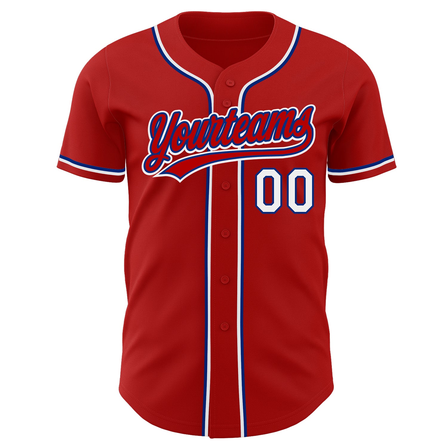 Custom-Red-White-Royal-Baseball-MLB-Jersey-6236