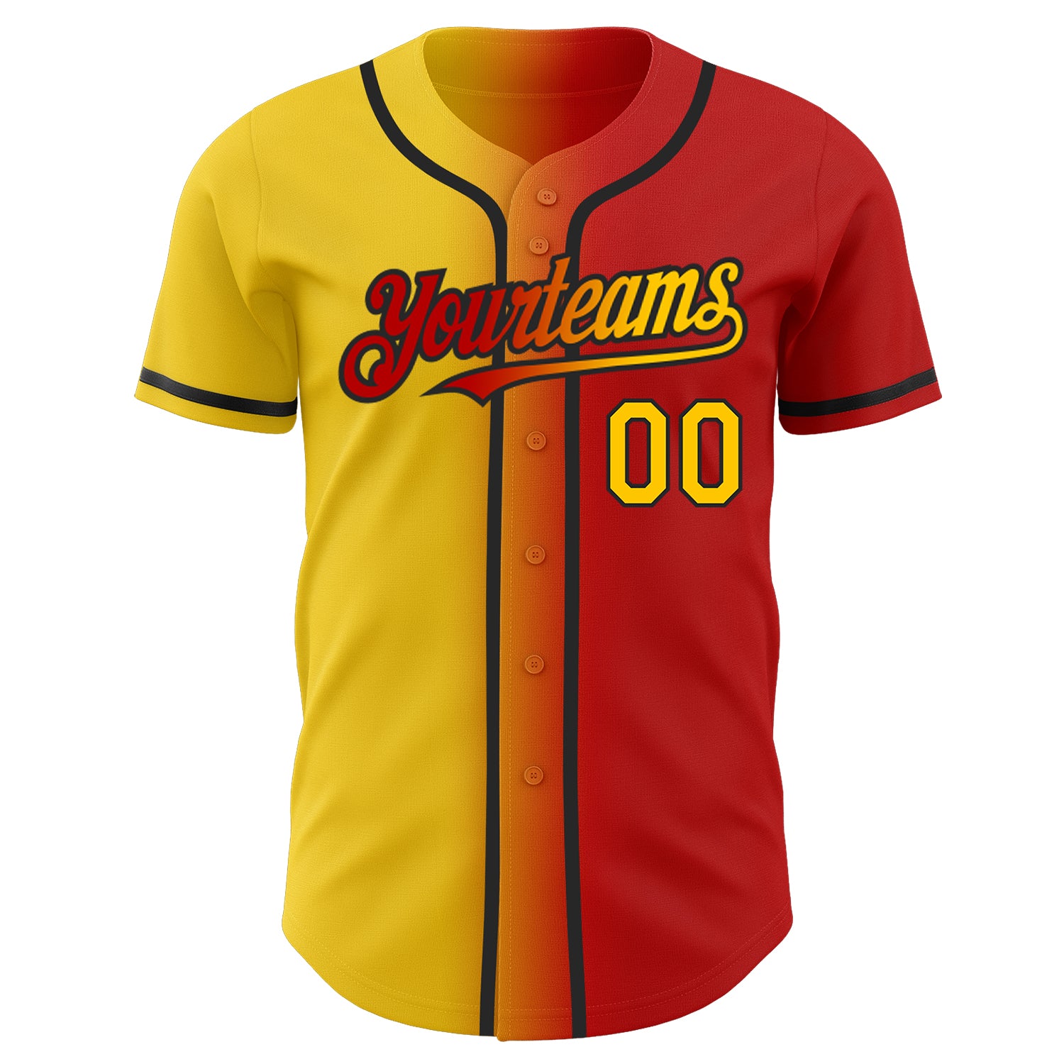 Custom-Red-Yellow-Black-Gradient-Fashion-Baseball-MLB-Jersey-1566
