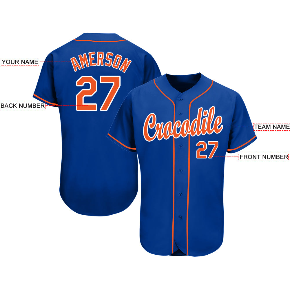 Custom-Royal-Orange-White-Baseball-MLB-Jersey-8102
