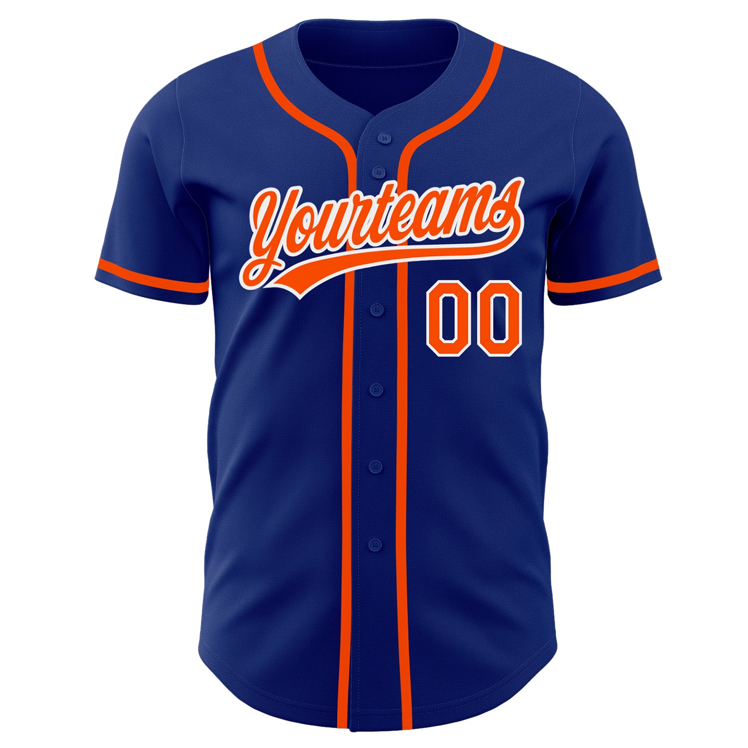 Custom-Royal-Orange-White-Baseball-MLB-Jersey-9794