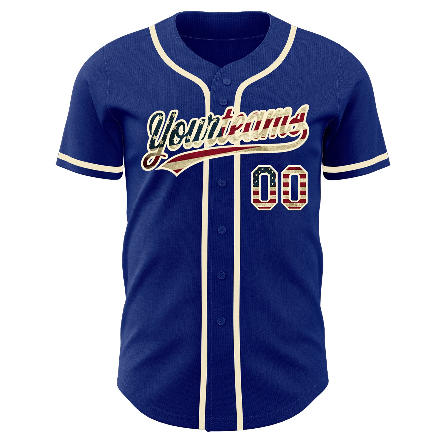 Custom-Royal-Vintage-USA-Flag-Cream-Baseball-MLB-Jersey-8057