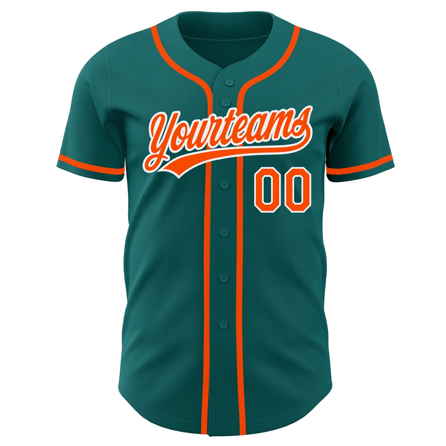 Custom-Teal-Orange-White-Baseball-MLB-Jersey-1695