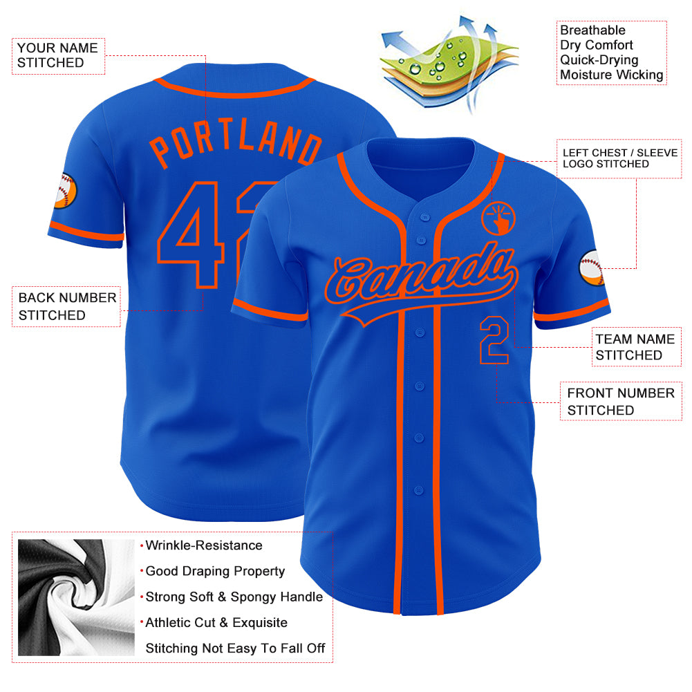 Custom-Thunder-Blue-Orange-Baseball-MLB-Jersey-6248