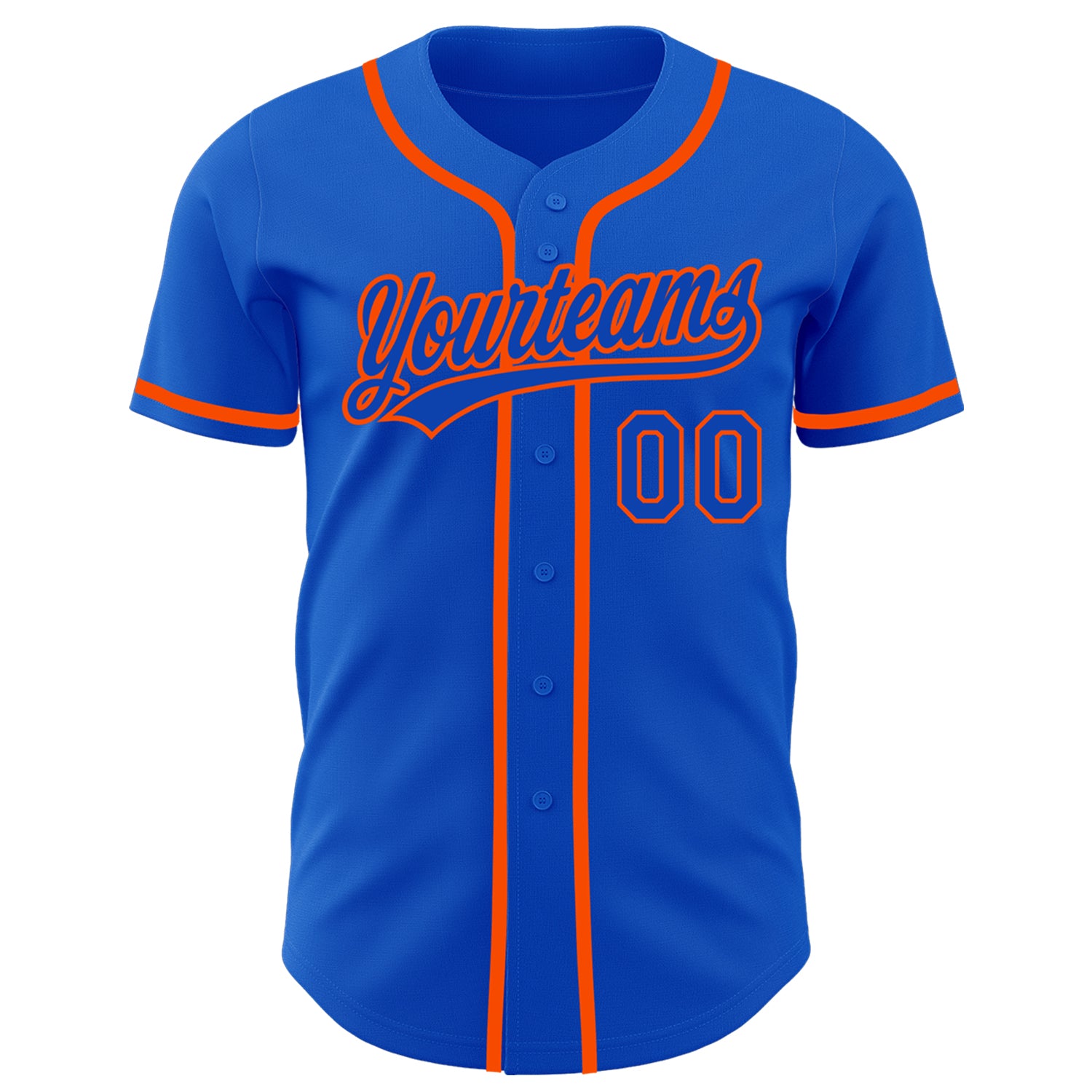Custom-Thunder-Blue-Orange-Baseball-MLB-Jersey-7041