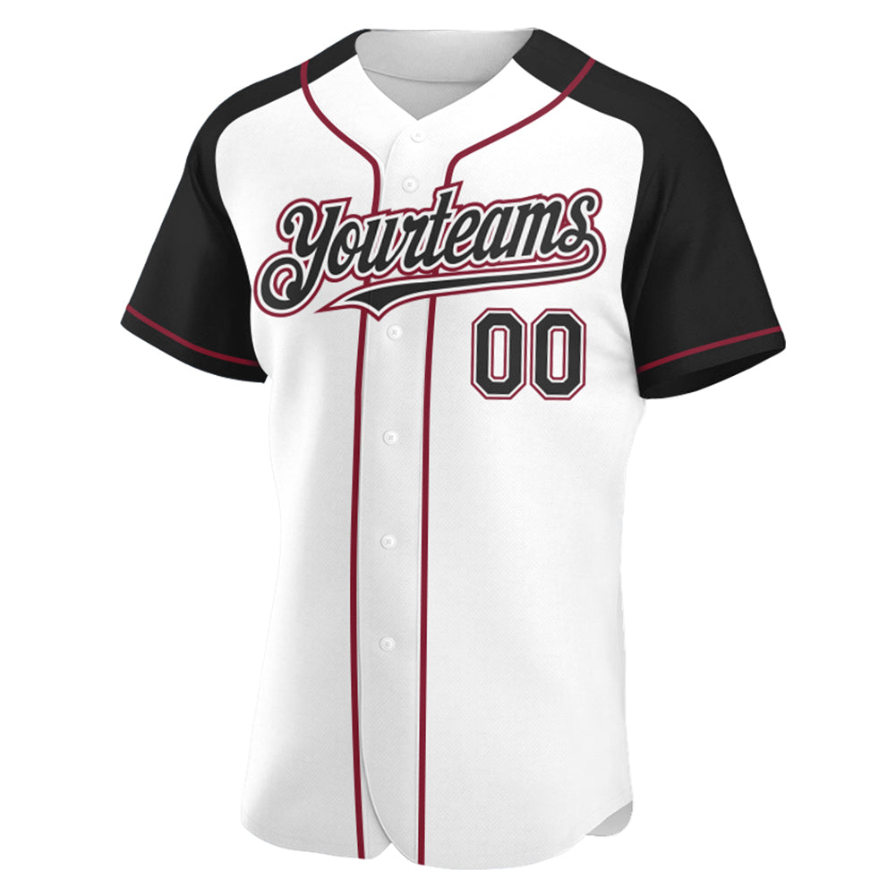 Custom-White-Black-Crimson-Baseball-MLB-Jersey-9783