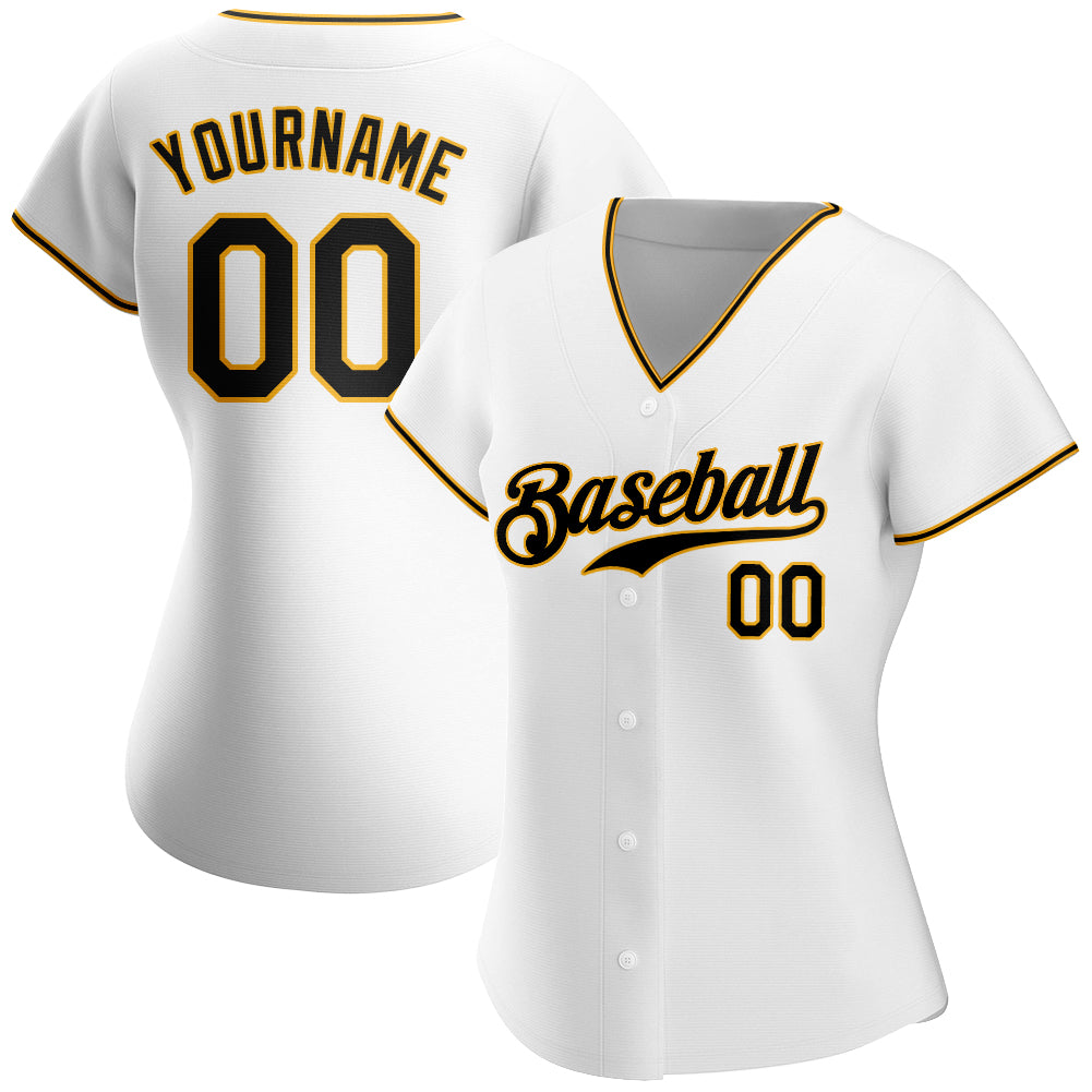 Custom-White-Black-Gold-Baseball-MLB-Jersey-3984