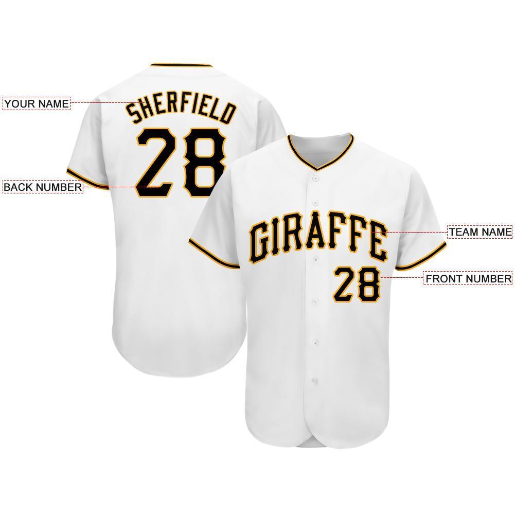 Custom-White-Black-Gold-Baseball-MLB-Jersey-5956