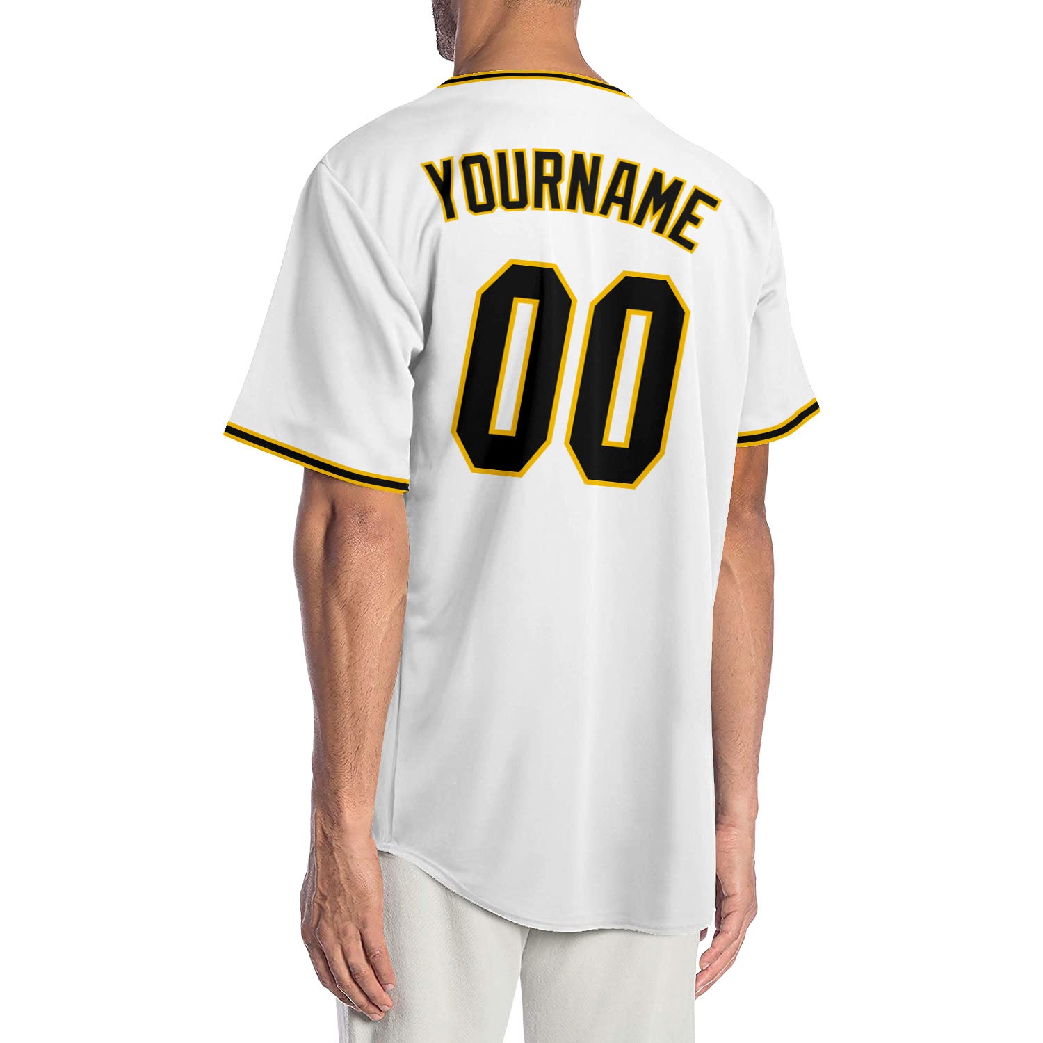 Custom-White-Black-Gold-Baseball-MLB-Jersey-6807
