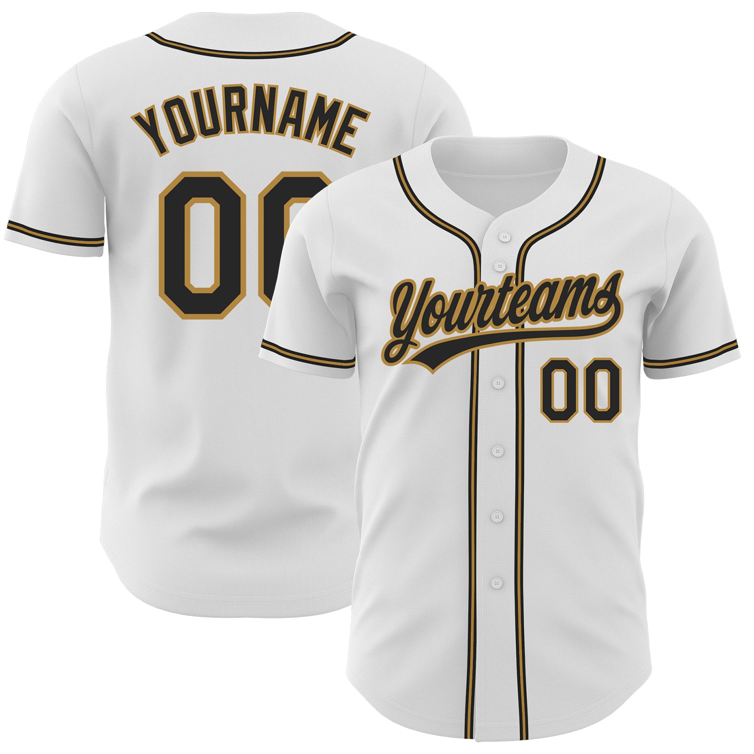 Custom-White-Black-Old-Gold-Baseball-MLB-Jersey-5193