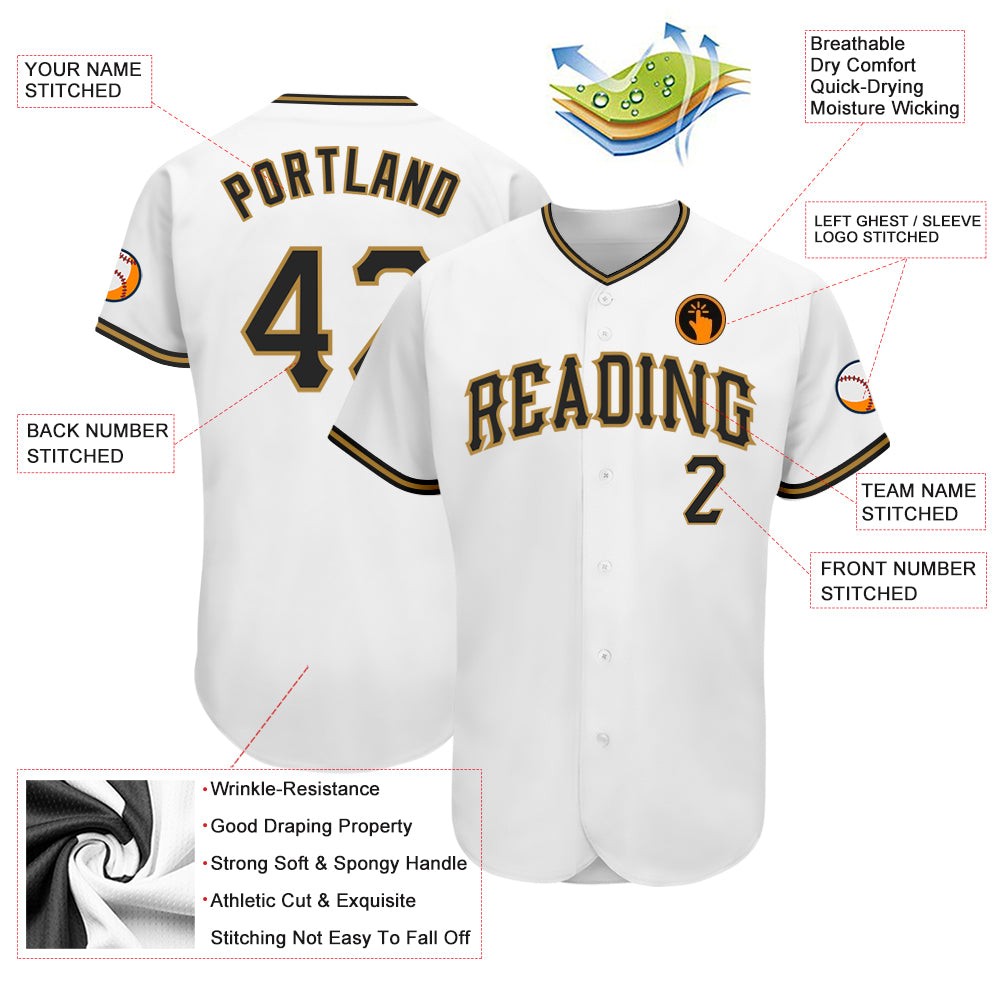 Custom-White-Black-Old-Gold-Baseball-MLB-Jersey-9211