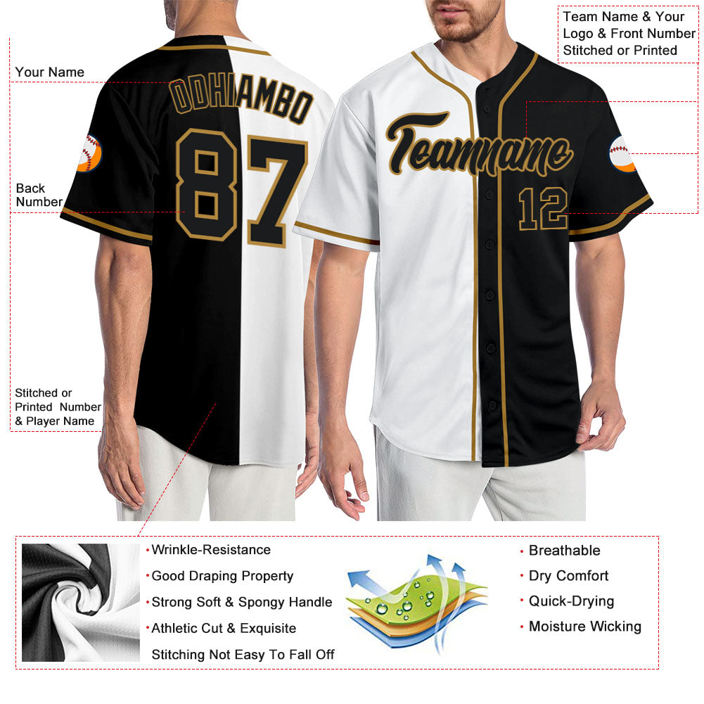 Custom-White-Black-Old-Gold-Split-Fashion-Baseball-MLB-Jersey-3806