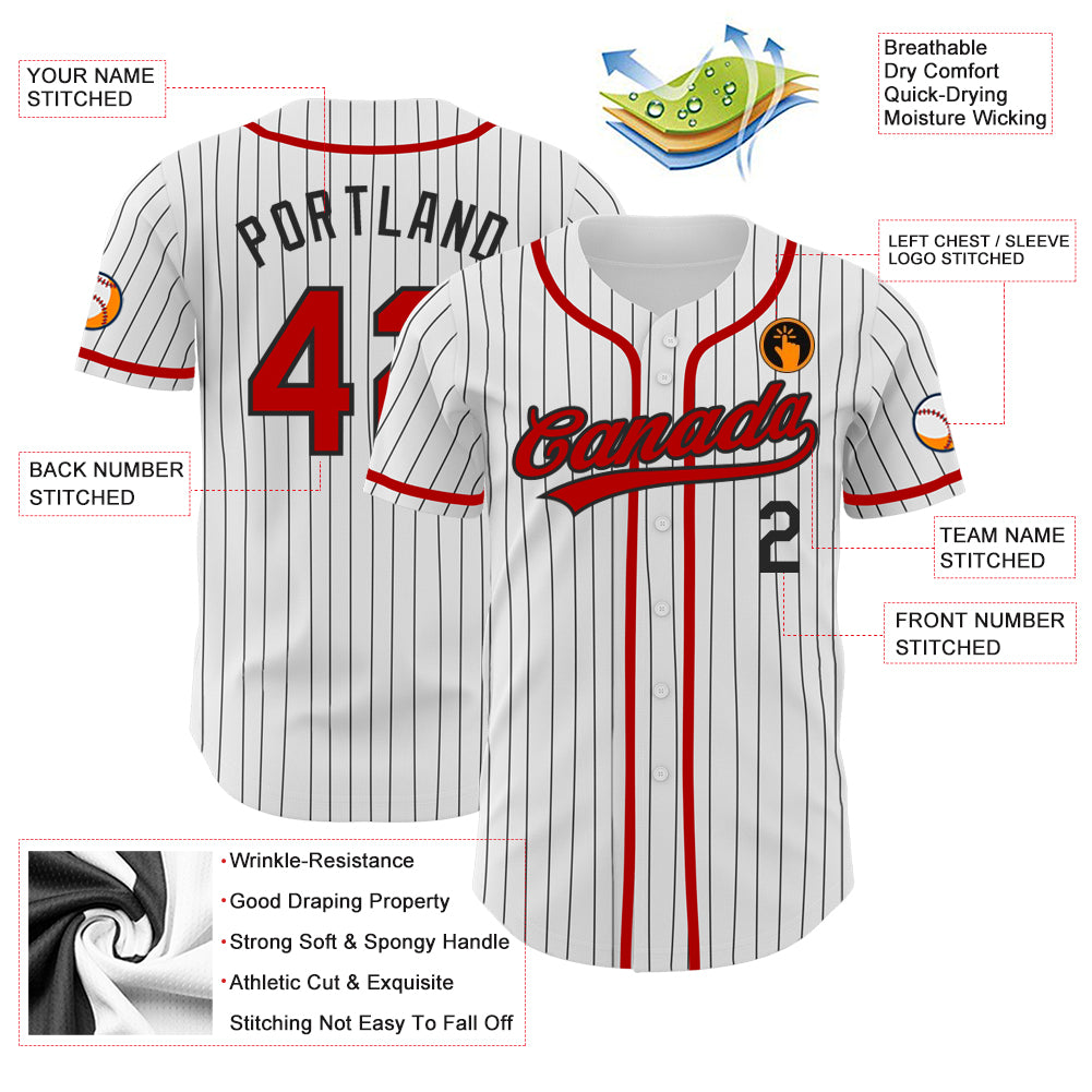 Custom-White-Black-Pinstripe-Red-Baseball-MLB-Jersey-4083