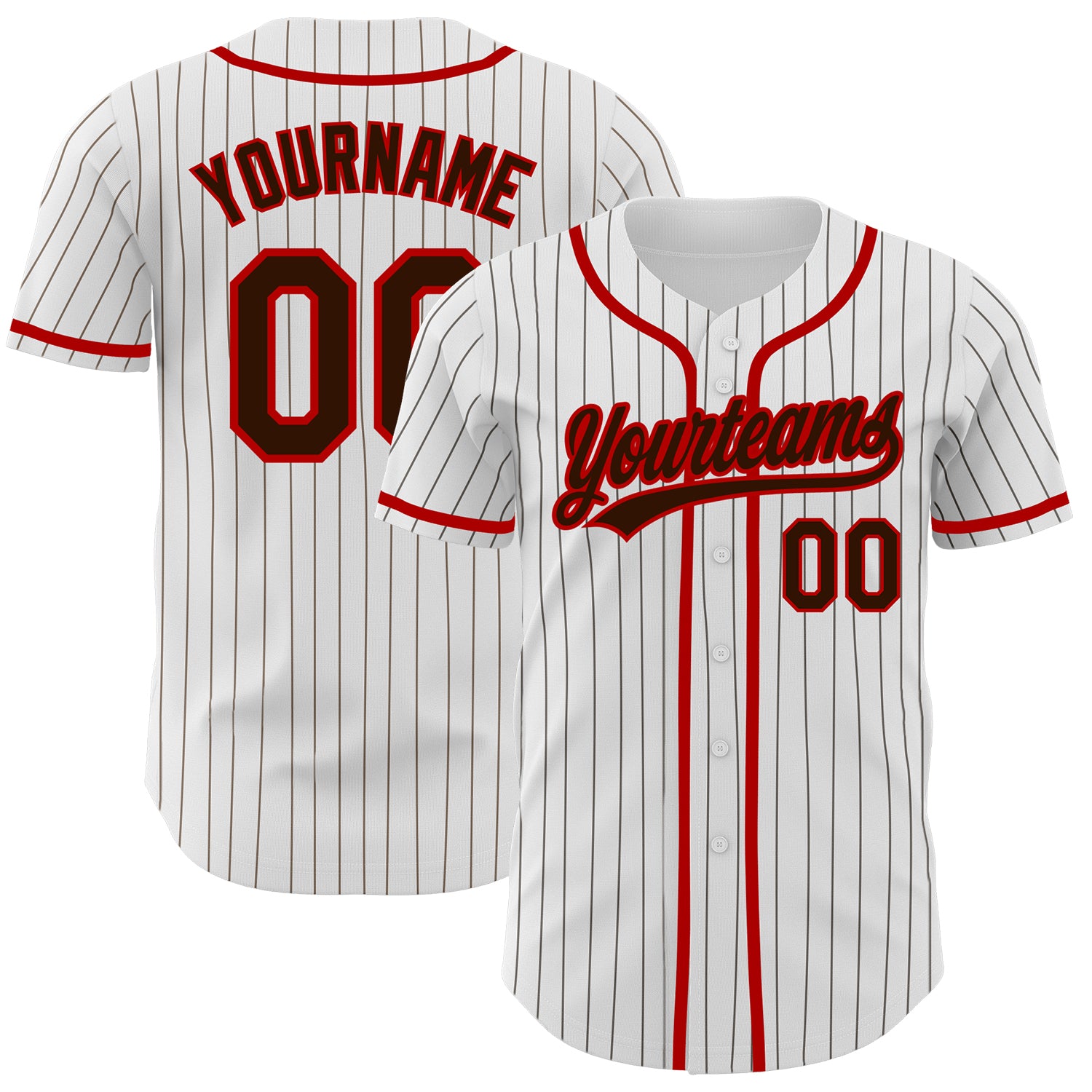 Custom-White-Brown-Pinstripe-Brown-Red-Baseball-MLB-Jersey-1809