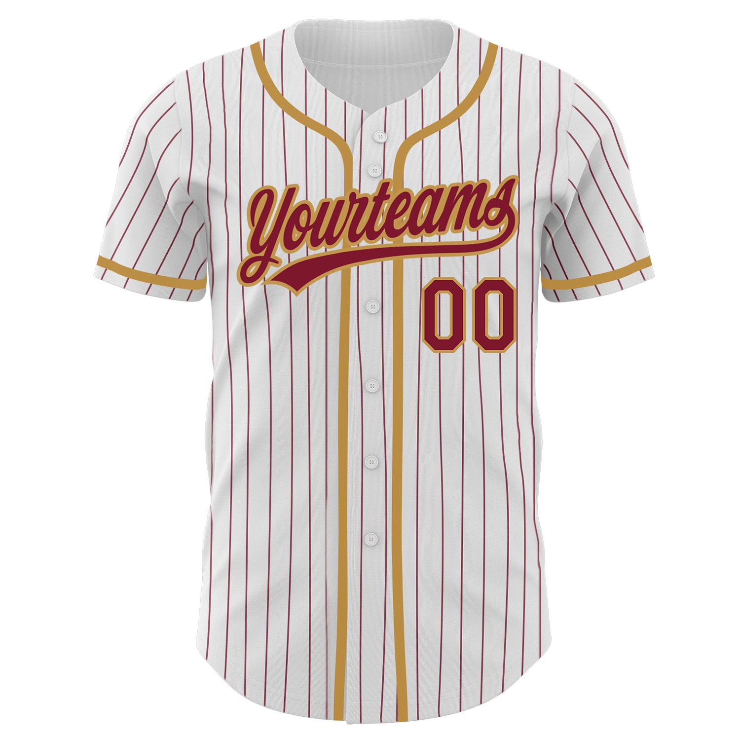 Custom-White-Crimson-Pinstripe-Crimson-Old-Gold-Baseball-MLB-Jersey-2693
