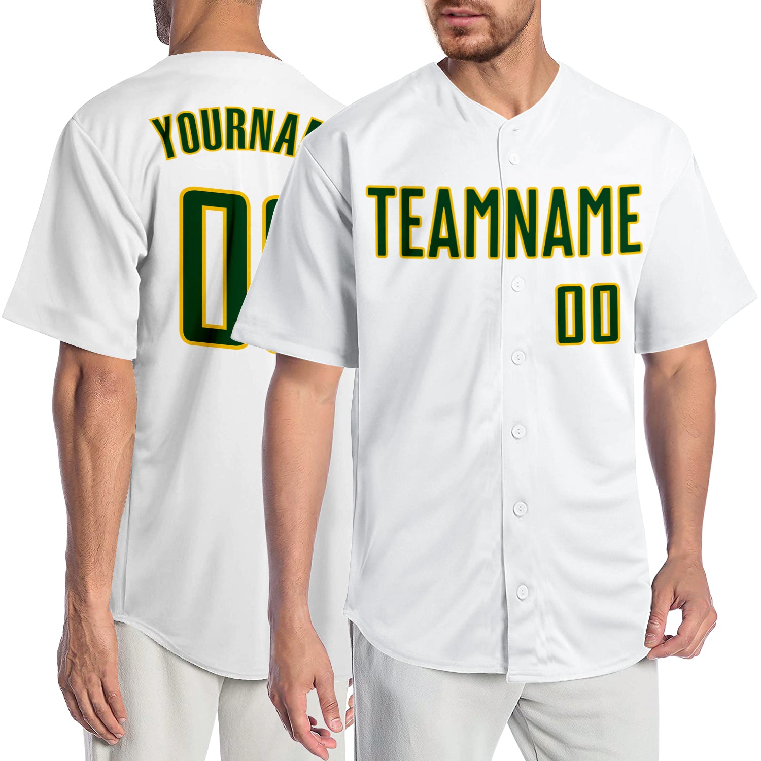 Custom-White-Green-Gold-Baseball-MLB-Jersey-3911