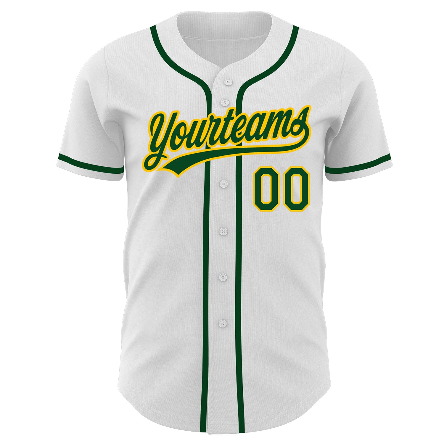 Custom-White-Green-Gold-Baseball-MLB-Jersey-6284