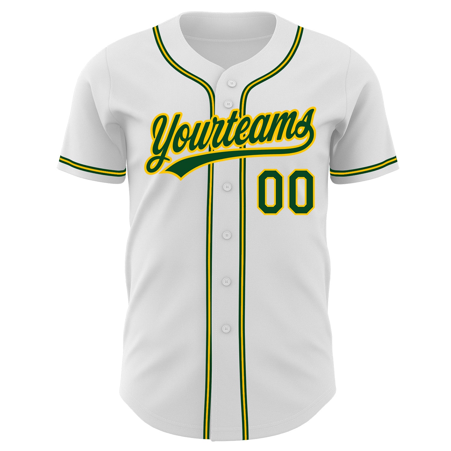 Custom-White-Green-Gold-Baseball-MLB-Jersey-7010