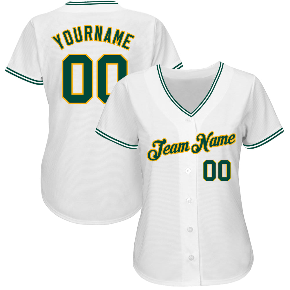 Custom-White-Green-Gold-Baseball-MLB-Jersey-7430