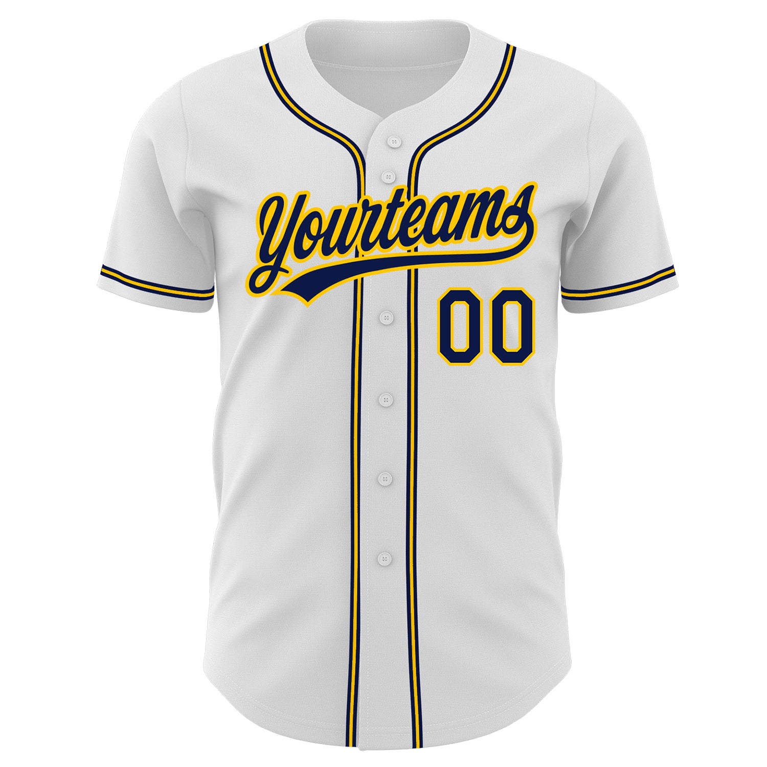 Custom-White-Navy-Gold-Baseball-MLB-Jersey-3505