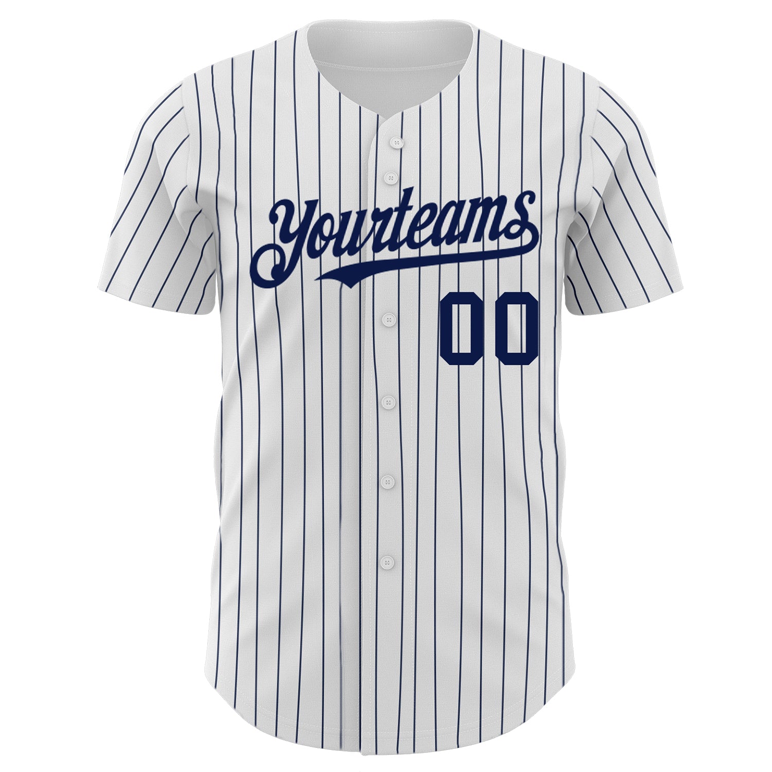 Custom-White-Navy-Pinstripe-Navy-Baseball-MLB-Jersey-1960