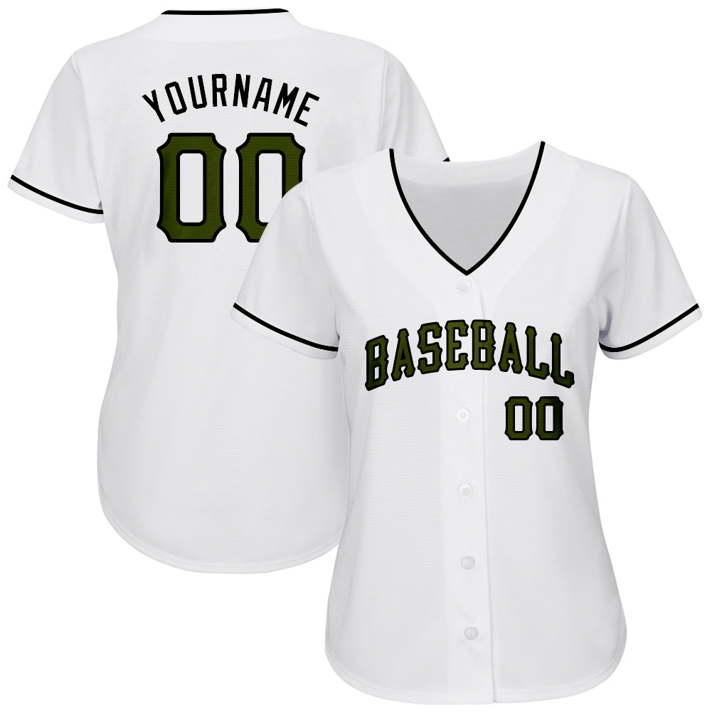 Custom-White-Olive-Black-Memorial-Day-Baseball-MLB-Jersey-4378