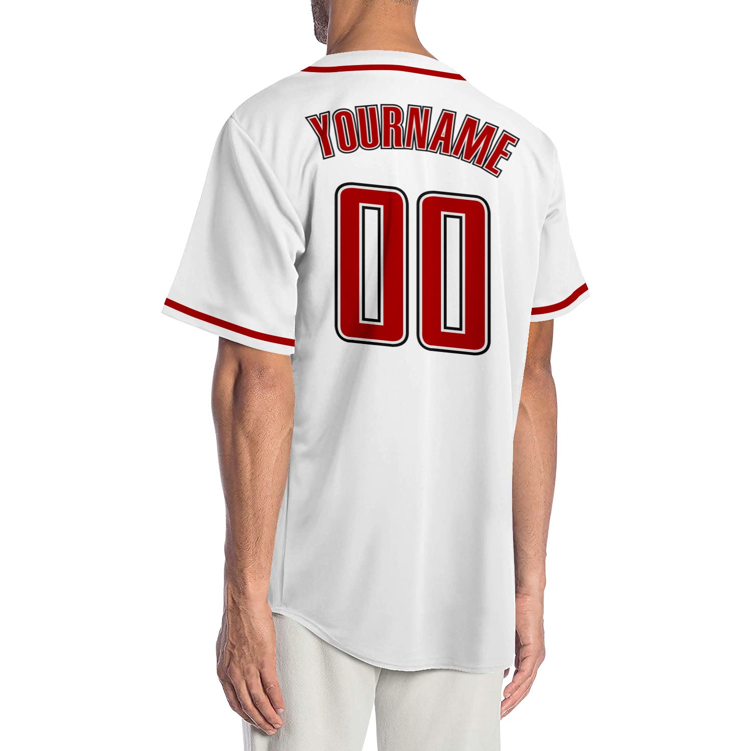 Custom-White-Red-Black-Baseball-MLB-Jersey-6577