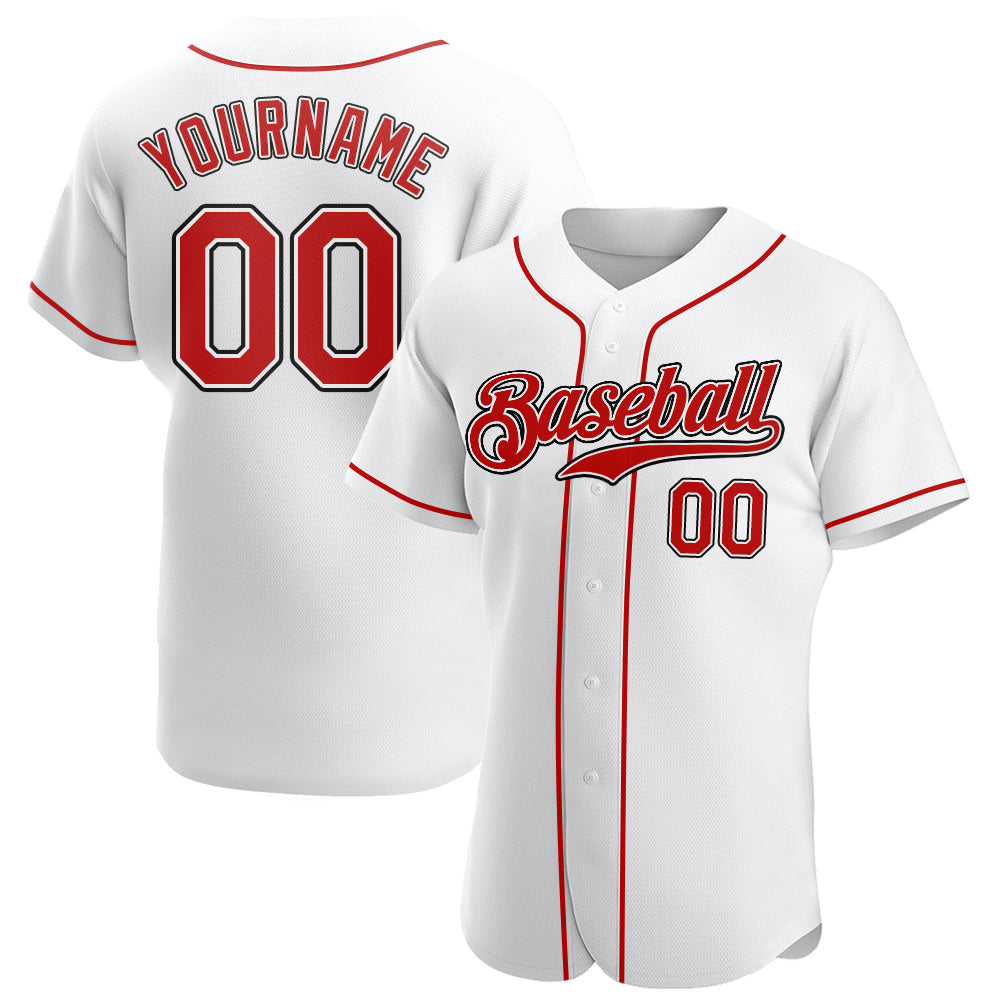 Custom-White-Red-Black-Baseball-MLB-Jersey-8431