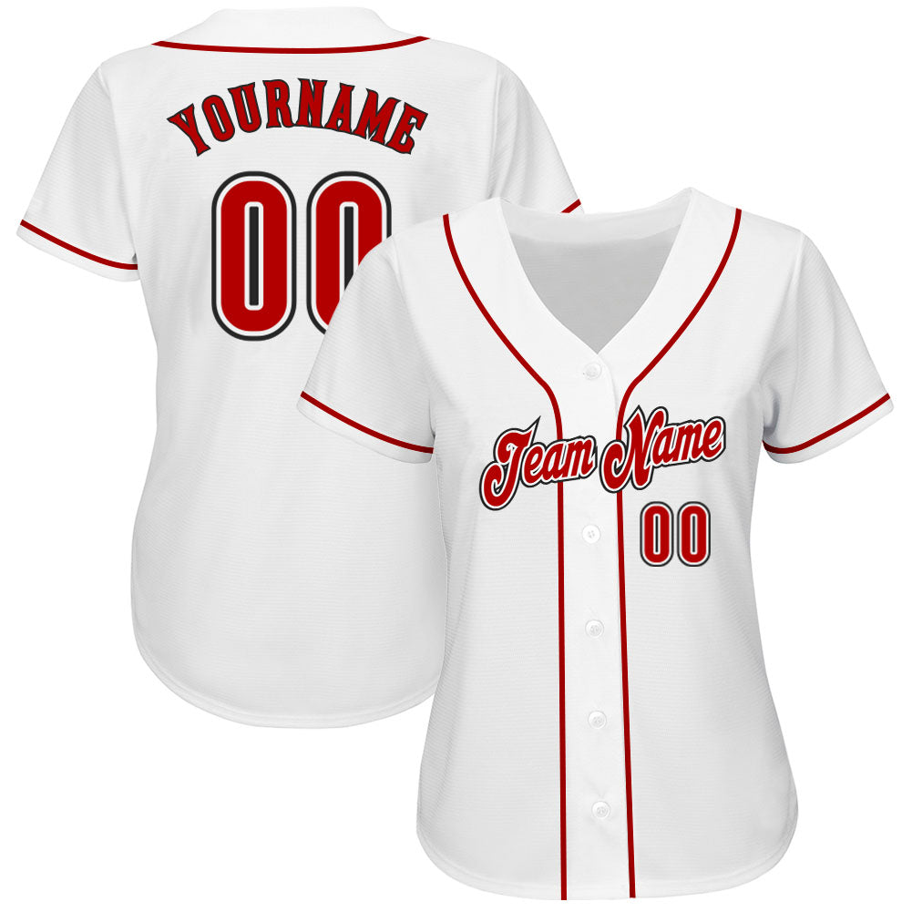 Custom-White-Red-Black-Baseball-MLB-Jersey-9015