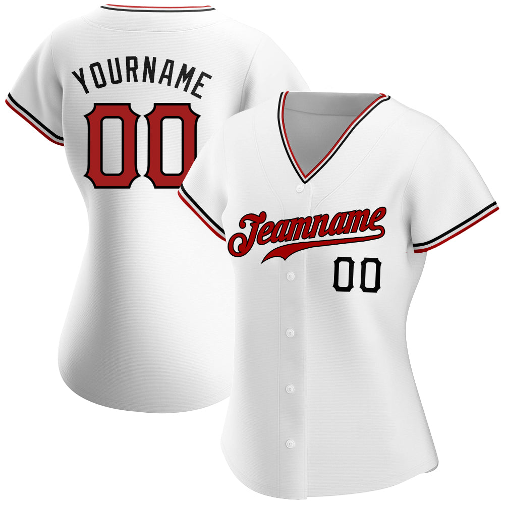 Custom-White-Red-Black-Baseball-MLB-Jersey-9966