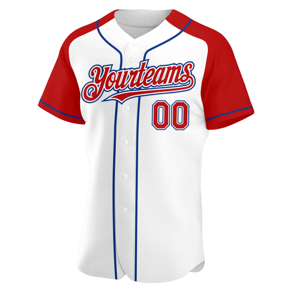 Custom-White-Red-Royal-Baseball-MLB-Jersey-2806