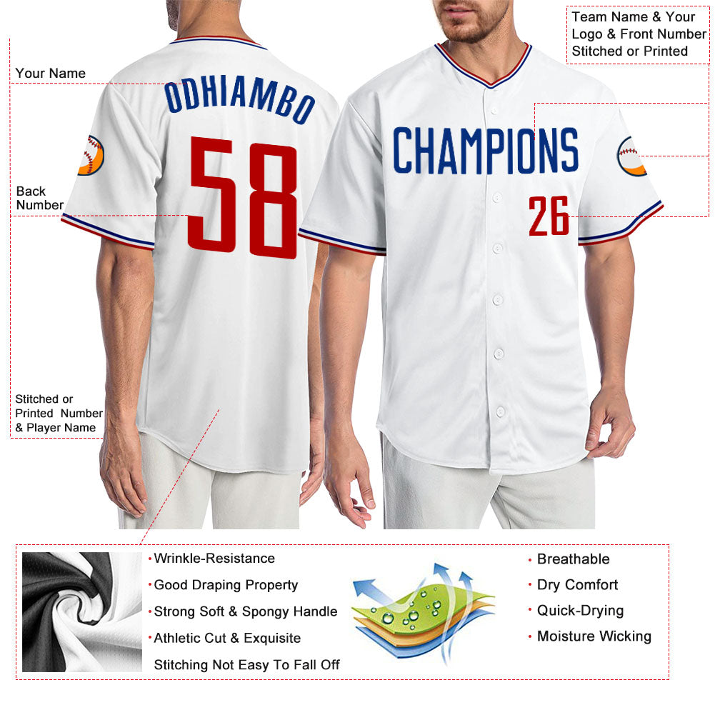 Custom-White-Red-Royal-Baseball-MLB-Jersey-2962