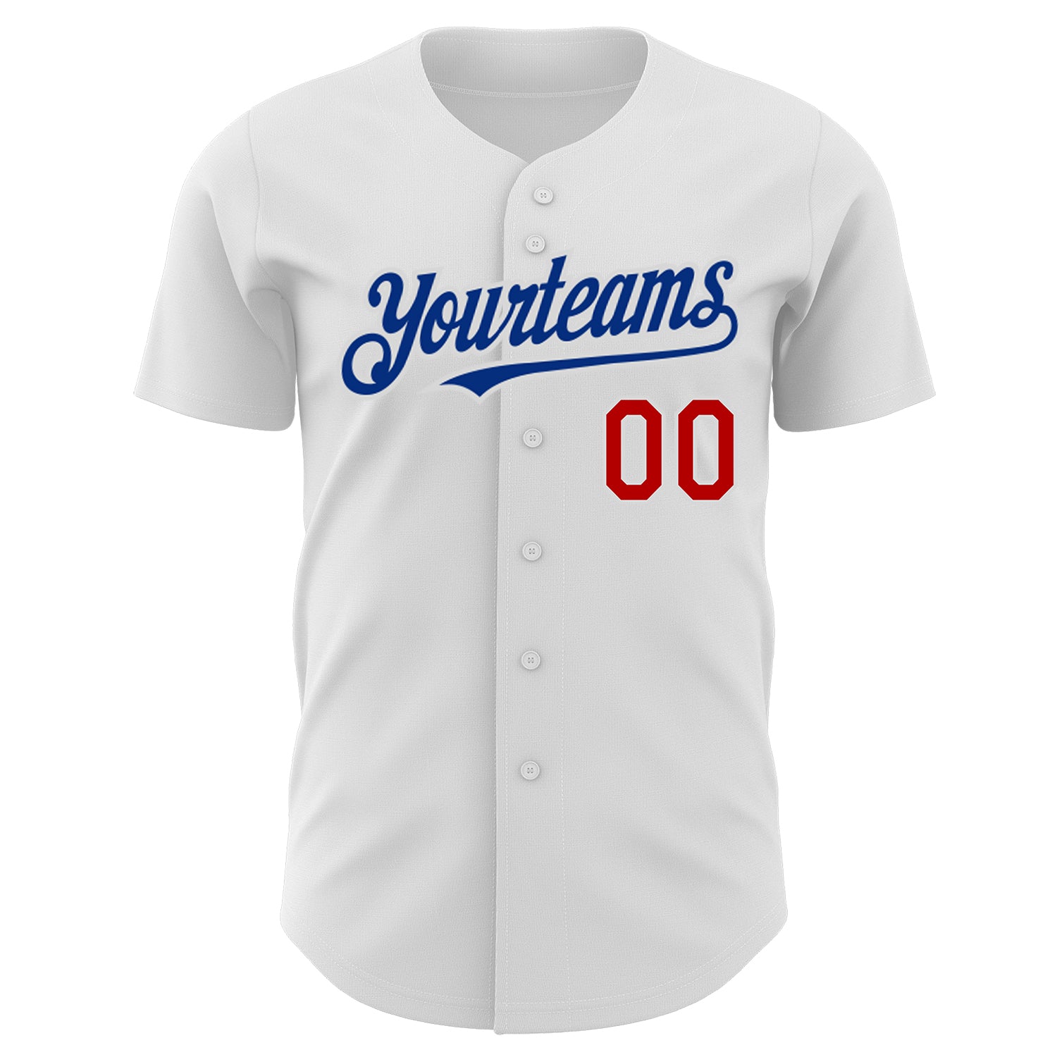Custom-White-Red-Royal-Baseball-MLB-Jersey-7634