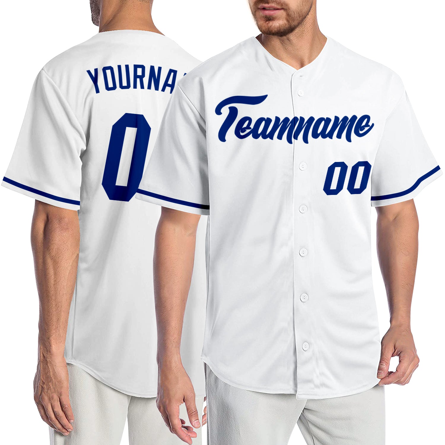 Custom-White-Royal-Baseball-MLB-Jersey-2047