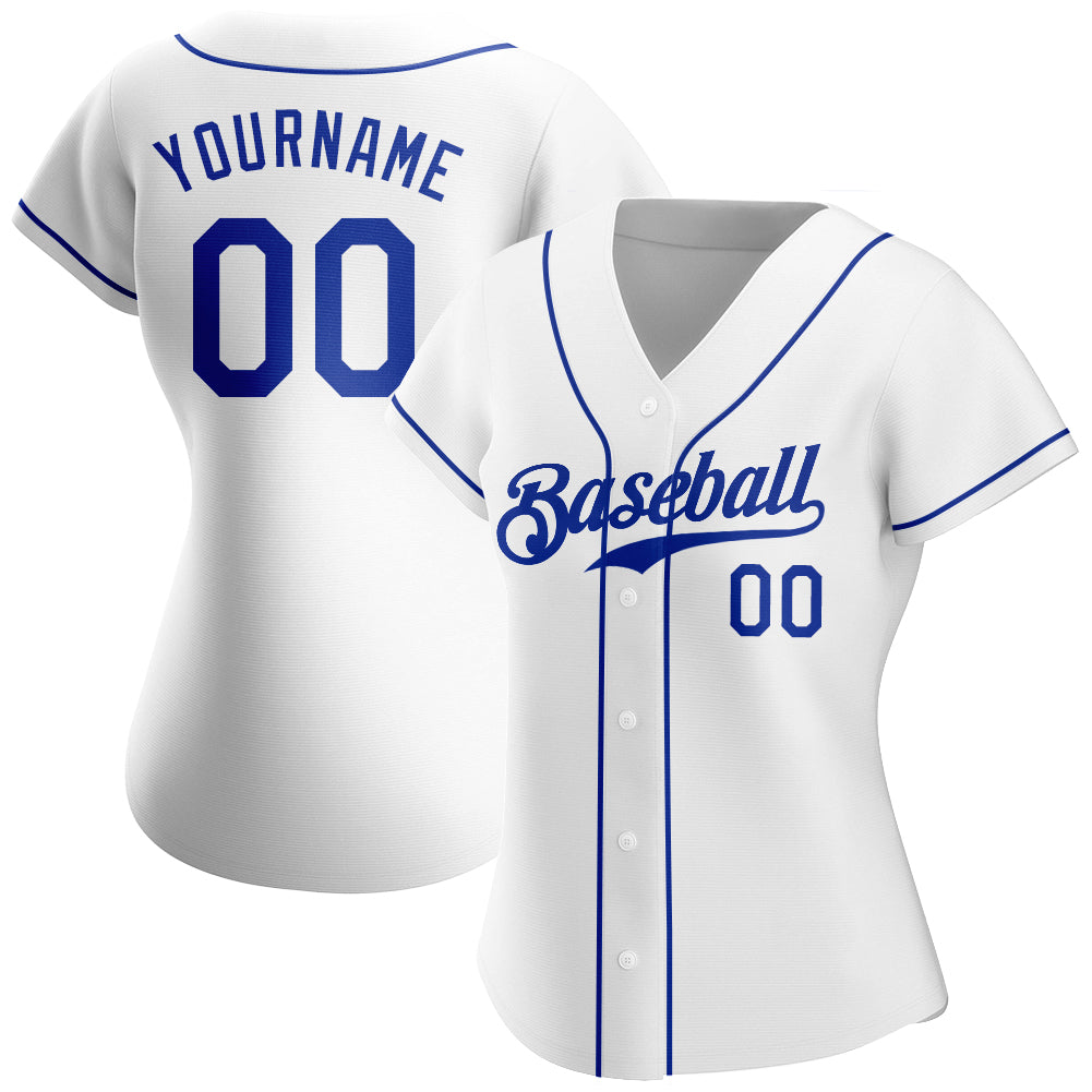 Custom-White-Royal-Baseball-MLB-Jersey-8106