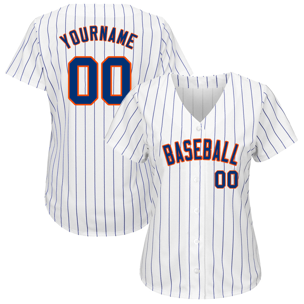 Custom-White-Royal-Pinstripe-Royal-Orange-Baseball-MLB-Jersey-4607