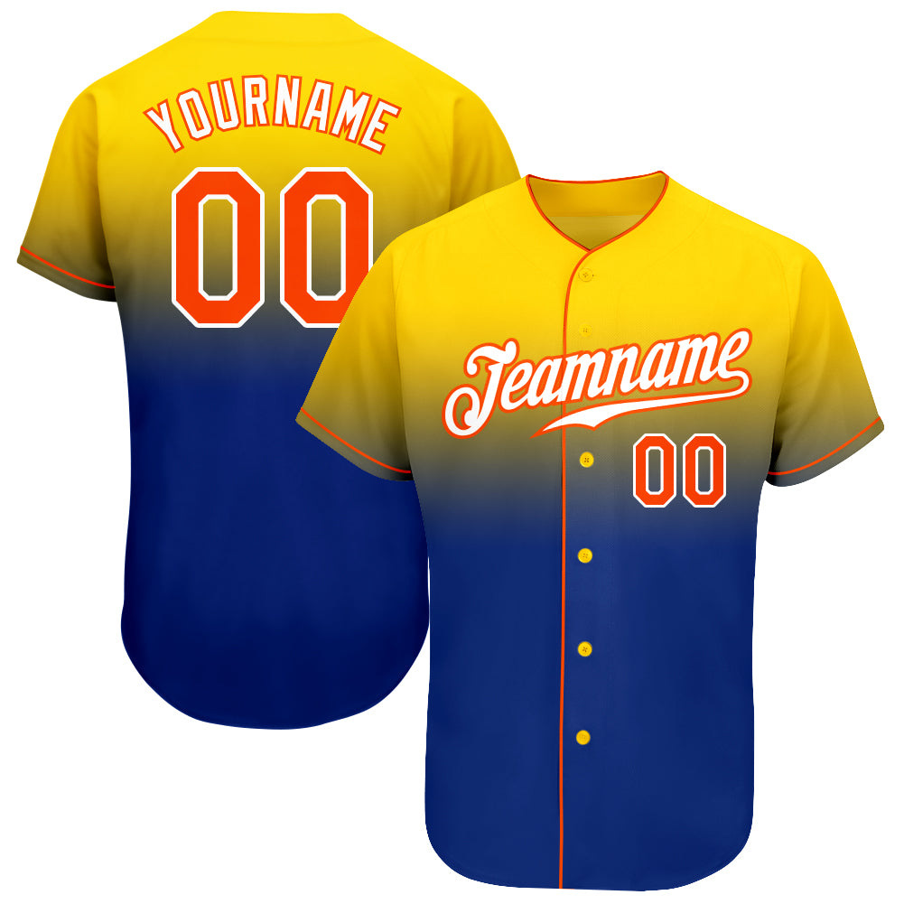 Custom-Yellow-Orange-Royal-Fade-Fashion-Baseball-MLB-Jersey-3841
