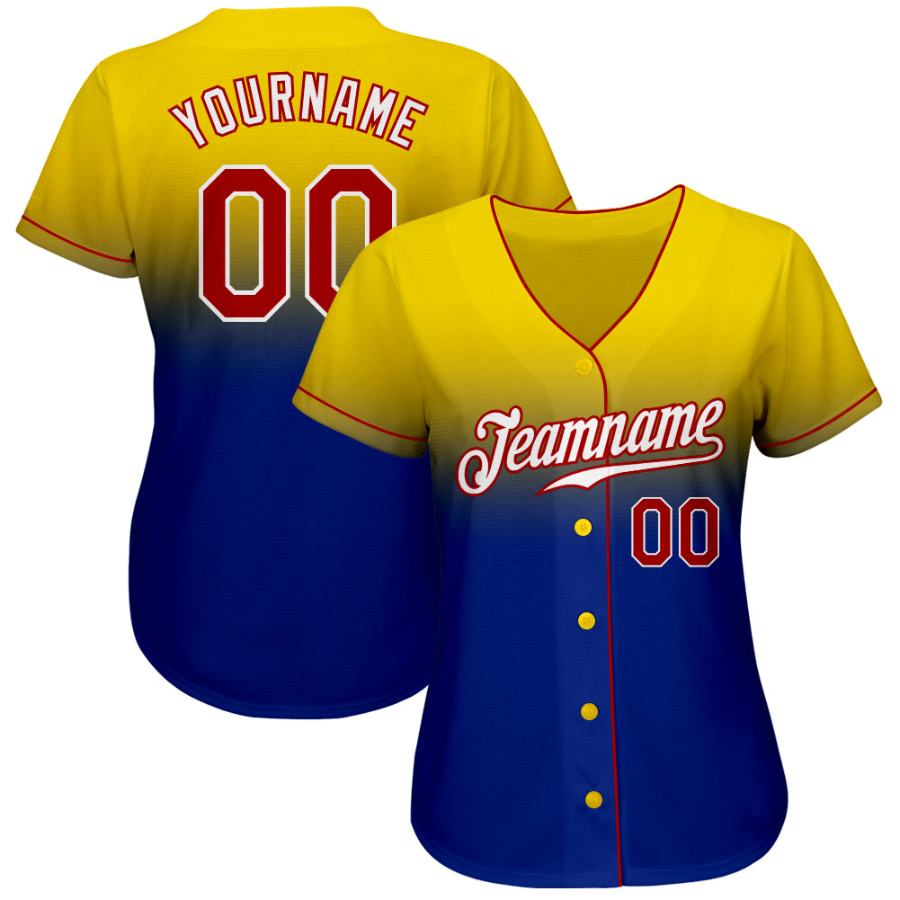 Custom-Yellow-Red-Royal-Fade-Fashion-Baseball-MLB-Jersey-2526