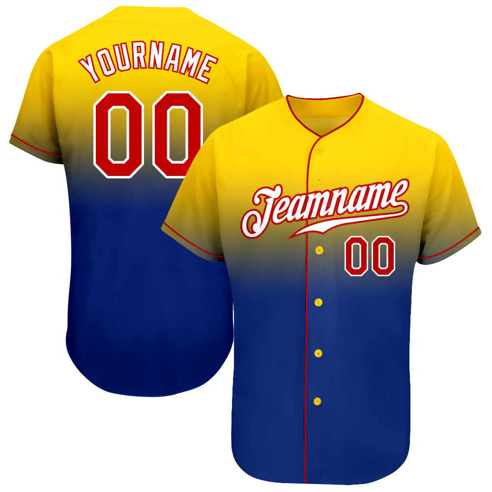 Custom-Yellow-Red-Royal-Fade-Fashion-Baseball-MLB-Jersey-3770