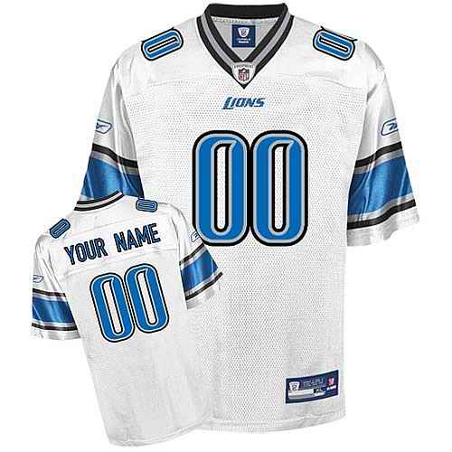 Detroit-Lions-Youth-Customized-white-NFL-Jersey-2116